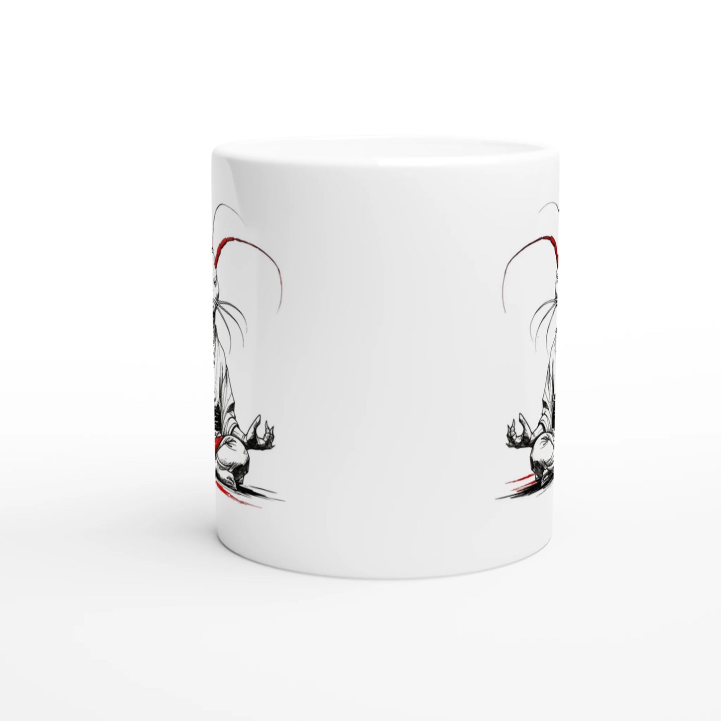Shrimp Sensei – Weiße Keramiktasse - Shrimplab