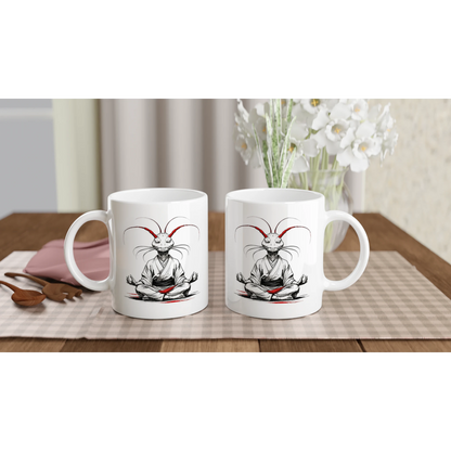 Shrimp Sensei – Weiße Keramiktasse - Shrimplab